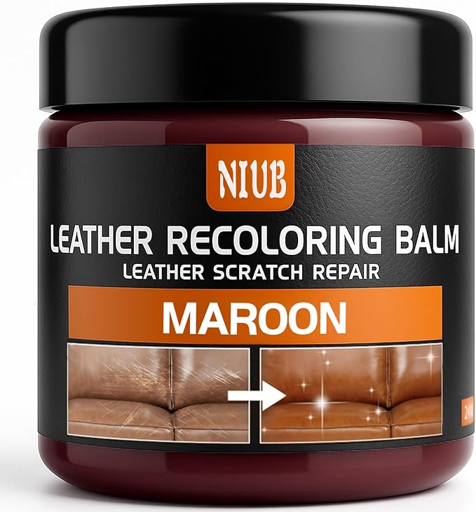Leather Recoloring Balm Leather Color Restorer Scratch Repair Leather Paint for Furniture Couches Car Seats Shoes Bags Leathe