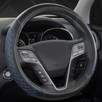 West Llama Customized Auto Car Steering Wheel Cover for Hyundai,Tucson,Sonata,Elantra,Santa Fe,Genesis,Sonata Hybrid,Azera,Ve