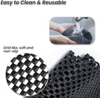 Zento Deals Car Roof Mat for Cargo Bag Mesh Rubber Mat for Car Roof Carrier Bag, Anti-Slip, Extra-Cushioning, Car Roof Padding, and Home Rubber Mat,Grip, Universal Usage,Car Roof Racks (2)