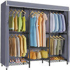 VIPEK V5C SE Covered Garment Rack Heavy Duty Clothes Rack with Cover and Adjustable Shelves, Freestanding Portable Closet Rac