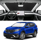 Custom Fit Windshield Sun Shade for Honda CRV 2012-2022, Blocks UV & Heat, Front Window Sunshade Accessories, Easy Fold & Store Keep Your Car Cooler
