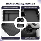 LUWU 2026 Palisade Accessories for 2026 Hyundai Palisade Accessories Palisade LX3 Lower Center Console Organizer, Armrest Console Tray Storage Box Black 2-Pack (Only for 7-Seat)