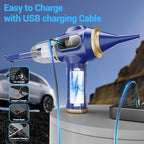 Car Vacuum Portable Cordless 17000Pa Cordless Mini Handheld Vacuums with LCD Display and Multi-Nozzles, High Power Wet and Dr