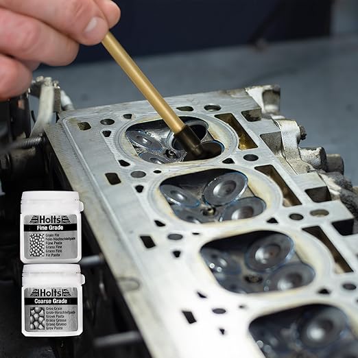 Holts Valve Lapping Tool & Polish, Valve Grinding Kit, Essential Car Tool Kit Equipment, Includes Fine Grade & Coarse Grade Polish, Valve Lapping Kit To Reseal Cylinder Heads, Remove Stubborn Deposits