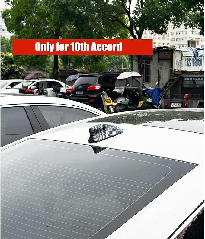 YINGTUU for Honda Accord 2018 2019 2020 2021 2022 Accessories Car Antenna Toppers Car Shark Fin Cover Decoration Exterior Trim Carbon Fiber Pattern