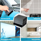 Gomake 20 Pack Vinyl Squeegee With Felt Fabric for Tint Film Decal Application, Wrap Installation, Wallpaper Smooth Tool (Black and Grey, 20)