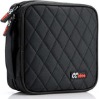 CCidea 40 Capacity CD/DVD Case Holder Portable Wallet Disc Storage Binder for Car, Home,Travel Carrying Organizer (Black) Specials