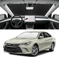 Custom Fit Windshield Sun Shade for Toyota Camry 2007-2017, Blocks UV & Heat, Front Window Sunshade Accessories, Easy Fold & Store Keep Your Car Cooler