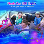 Dreamcolor Acrylic Interior Car Lights, WEBUPAR Car Accessories 18 in 1 Car LED Strip Lights with APP Control and 213 Modes, 175 inches 593 LEDs Fiber Optic Lights, RGB Neon Light Kits