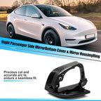 Jaronx Compatible with Tesla Model Y Mirror Bottom Cover & Housing Frame 2020-2025, Right Passenger Side Rearview Mirror Cover Bracket Lower Base & Frame Housing Replacement for Tesla Model Y