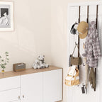 HapiRm Over Door Hat Rack - 3 Packs Hat Organizer with 12 Hooks Design, Hanging Baseball Cap Organizer Storage Holds Up to 60