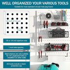Peg Board Accessories Kit,Pegboard Hooks Assortment with Bins,Cups,Wire Baskets,Paper Towel Holder Can be Used for Pegboard G