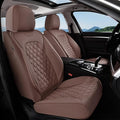 Coverado Front Seat Covers, Luxury Faux Leather Durable Anti-Scratch Cushions, Universal Fit for Cars, SUVs, Pickups, Waterpr