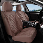 Coverado Front Seat Covers, Luxury Faux Leather Durable Anti-Scratch Cushions, Universal Fit for Cars, SUVs, Pickups, Waterpr