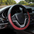 Valleycomfy Microfiber Leather Steering Wheel Cover Large-Size for F150 F250 F350 Ram 4Runner Tacoma Tundra Range Rover Model