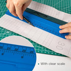 NEWISHTOOL Vinyl Wrap Squeegee for Vinyl, Big Size Wallpaper Smoothing Squeegee, 3 Pack 25CM Decals Squeegee with Ruler & Micro Suede Felt Edge for Sign Making Graphic Window Tint Film Application