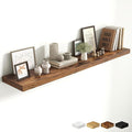 Fun Memories 55 Inch Fireplace Mantel Shelf, 10 Inch Deep Shelves for Display & Wall Storage, Rustic Wood Wall Shelf, Extra L
