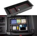 JDMCAR Compatible with Ford F150 Accessories (2015-2020) /F250 F350 F450 (2017-2022) / Expedition 2018-2022 Center Console Organizer, ABS Material Insert Tray Storage Box- (Bucket Seats ONLY)- Red