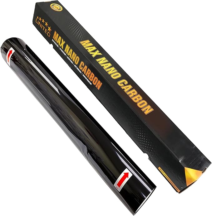 United Max Nano Carbon Car Window Tint Film – 2PLY 35% VLT Series Automotive Tint with UV Protection & Infrared Rejection, Heat & Glare Blocking, Color Stable Adhesive Film Roll, 40 Inch x 100 Feet