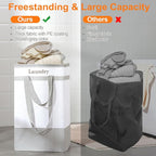 FairyHaus Laundry Basket 78L, 2Pack Laundry Hamper with Easy Carry Handles, Collapsible Laundry Baskets Hampers for Bathroom 