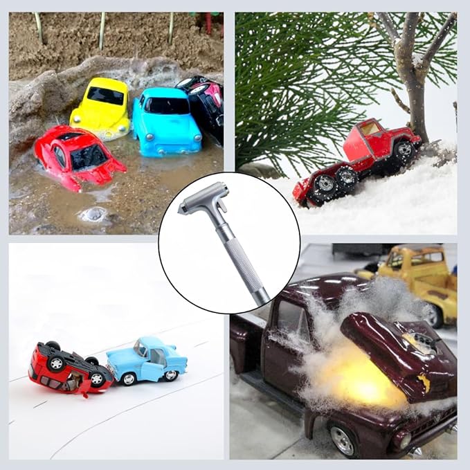 3-in-1 Car Safety Hammer - Belt Cutter, Glass Breaker and Hammering Function - Emergency Escape Tool