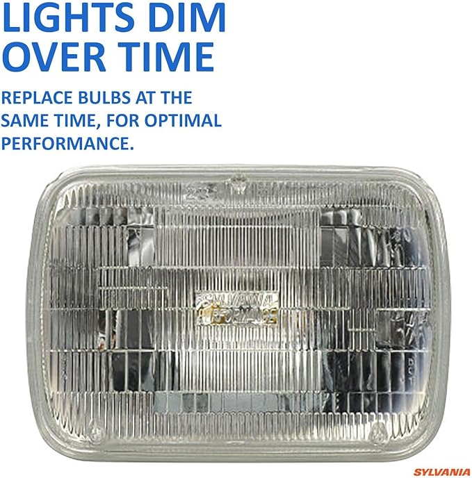 SYLVANIA - H6054 SilverStar Sealed Beam Headlight - High Performance Halogen Headlight Replacement (142x200), Brighter & Whit