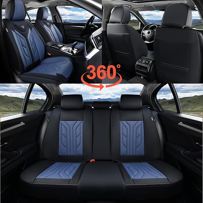 Coverado Seat Covers, Car Seat Covers Front Seats, Leather Seat Covers for Cars, Automotive Seat Covers Car Seat Protector Ca