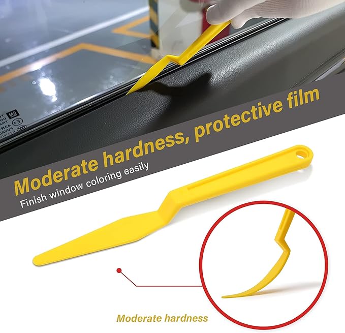NEWISHTOOL Car Window Tint Tools Kit Vinyl Wrap Tool Kits Window Tinting Squeegee Vehicle PPF Installation Kit Automotive Window Film Tinting Kit Car Wrap Kits Shank Squeegee Tint Windows for Car Kit