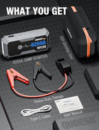 8250A Jump Starter Battery Jump Starter Battery Pack (for All Gas or 10.0+L Diesel), 12V Potable Heavy Duty Car Jump Start