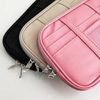 Da by Car Sun Visor Organizer Auto Interior Accessories Visor Pocket Organizer Car Truck Visor Storage Pouch Holder with Multi-Pocket Double Zippers New (Pink)