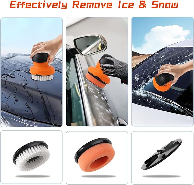 Electric Ice Scrapers for Car Windshield,Cordless Electric Handheld Ice Scraper, Electric Windshield Scraper,heated Ice Scrapers for Car Windshield Cordless(Can be used for polishing and waxing cars)