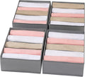4 Packs T-shirt Drawer Organizers for Clothing,5 Grids Compartment Wardrobe Storage Box, Washable Clothes Organizer for Folde