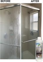 Glass Plus Metal - Polish and Restore | Safe Water Deposit & Stain Remover | Shower Glass, Stainless Steel Frames, Kitchen, B