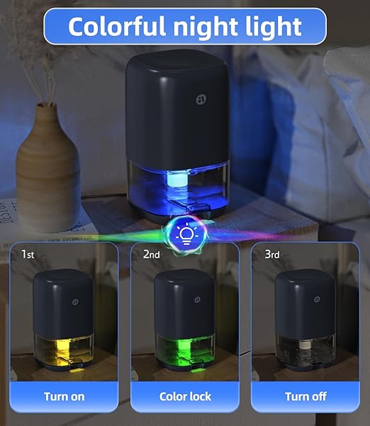 Dehumidifier, 35 OZ Small Dehumidifiers for Bedroom for Home, Quiet with Auto Shut Off, Dehumidifiers for Bedroom (280 sq.