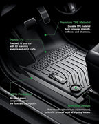 VIWIK Floor Mats Fit for Mazda CX-5 2025-2022 Heavy Duty Protection, TPE Anti-Slip Car Mats All Weather Custom Floor Liners for CX5 2022 2023 2024 2025