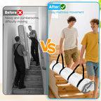 Mattress Vacuum Bag Queen/Full/Full-XL Space Saver Mattress Vacuum Seal Bag with Straps for Moving Double Zip Seal Reusable M