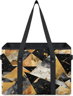 Reusable Grocery Bag Foldable Shopping Tote Bag with Handles Reusable Shopping Bags Large Kitchen Grocery Bags