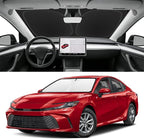 Custom Fit Windshield Sun Shade for Toyota Camry 2025-2026, Blocks UV & Heat, Front Window Sunshade Accessories, Easy Fold & Store Keep Your Car Cooler