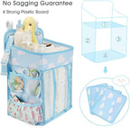 Maliton Hanging Diaper Organizer - Diaper Stacker for Changing Table, Crib, Playard or Wall & Nursery Organization Baby Showe