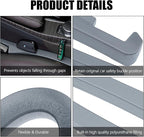 2PCS Car Seat Gap Filler, Soft Foam Leather Seat Side Gap Filler Plug, Fill The Gap Between Seat and Console, Stop Things from Dropping, Universal Interior Car Accessories (Gray)