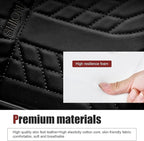 Car Seat Gap Organizer, Car Interior Organizer for Seat Gap Storage, Leather Multi-Functional Storage Box with Tissues, Universal for Most Cars (Black)