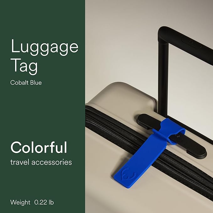 ANTLER Luggage Tags - Durable Rubber, for Suitcases & Travel Bags, Assorted Colors, Easy ID & Personalization, Fits Most Suit