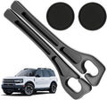 Car Seat Gap Filler Organizer Compatible with Ford Bronco Sport Accessories Seat Gap Plug Blocker with Storage Slot Non-Slip Car Cup Holder Coaster Black