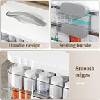ARSTPEOE 4-Tier Medicine Organizer - Portable Medicine Cabinet with Plastic Handle, Multipurpose Medical Box, Empty First Aid