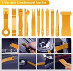 GOOACC 102Pcs Trim Removal Tool, Auto Push Pin Nylon Bumper Retainer Clip Set Fastener Terminal Remover Tool Round Handle Cro