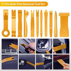 GOOACC 200Pcs Trim Removal Tool, Auto Push Pin Bumper Retainer Clip Set Fastener Terminal Remover Tool Adhesive Cable Clips R