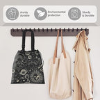 Car Trash Bag Large Hanging Can for Back of Seat, Cute Waterproof Car Garbage Bag for Vehicle, Travelling, Outdoor Luxury Golden Universe