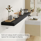Dreamland 72 Inches Floating Shelves for Wall, 9.8" Deep Long Floating Shelves Set of 1, Large Display & Storage Shelf, Wall 