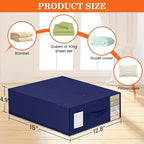 WOWBOX Sheet Organizers and Storage,Closet Bed Sheet Organizer Under Bed Storage and Organization with Label Cards & Clear Wi