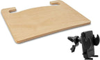 AutoExec Wheelmate Extreme Car Steering Wheel Tray Vehicle Desk, Natural with Phone Vent Clip